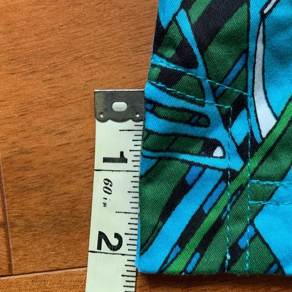 Cache Tropical Print Women Shorts - Blue and Green - Picture 9 of 9